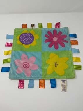 Taggies Floral Print Baby Security Blanket Lovey